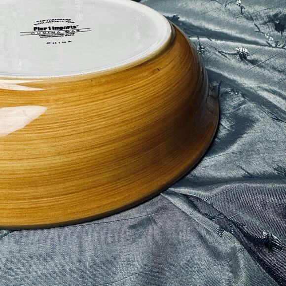 Pier 1 One Earthenware Anitpasto di giorno Pasta Salad Bowl 9.5” Replacement - Picture 3 of 6